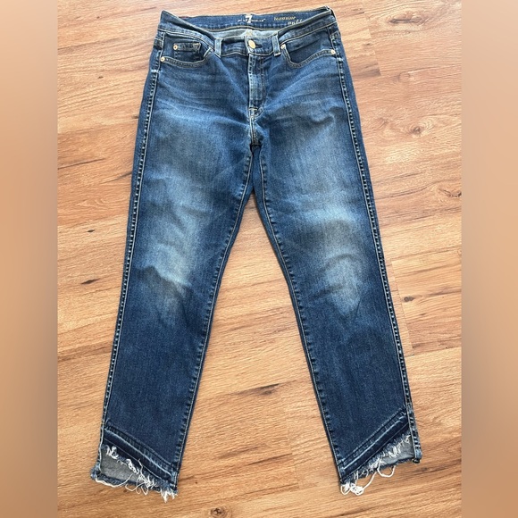 7 For All Mankind Denim - Seven for all Mankind cropped/ankle jeans, size 28”